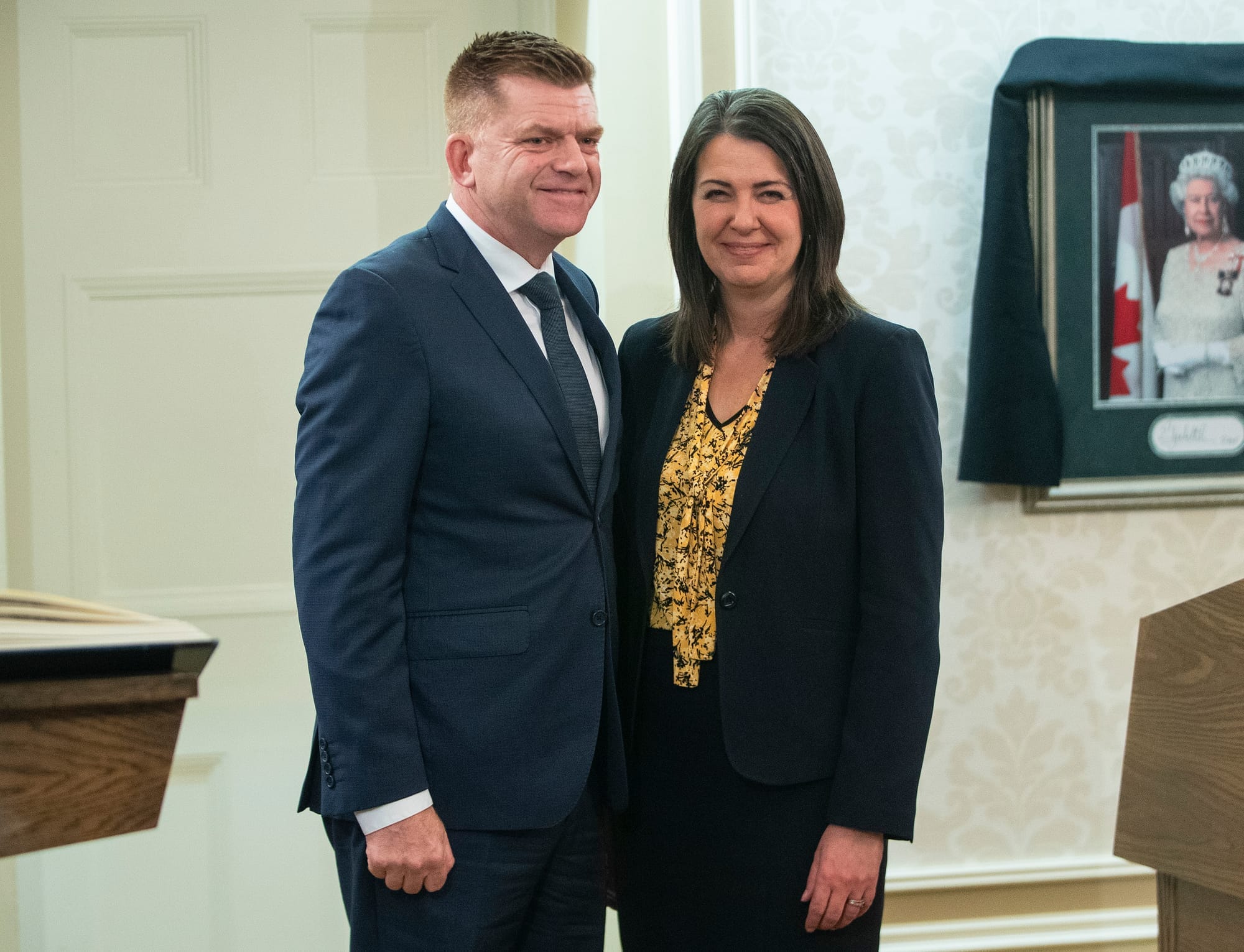 Brian Jean poses for a photo with Danielle Smi